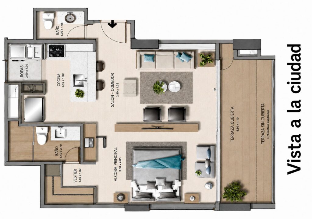 Plano apto 502 leven
