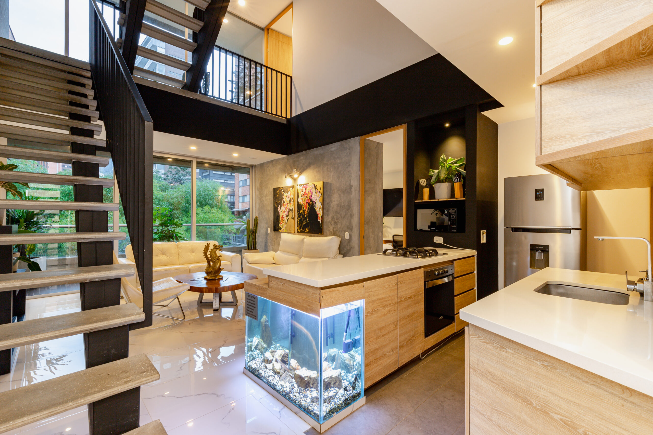 Spectacular Corner Triplex in an Industrial-Style Building with a Private Terrace & Jacuzzi
